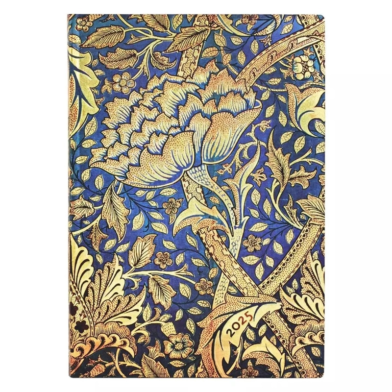 AGENDA 2025 PAPERBLANKS WILLIAM MORRIS DANZA MIDI VISTA SEMANA T.BLANDA - 1