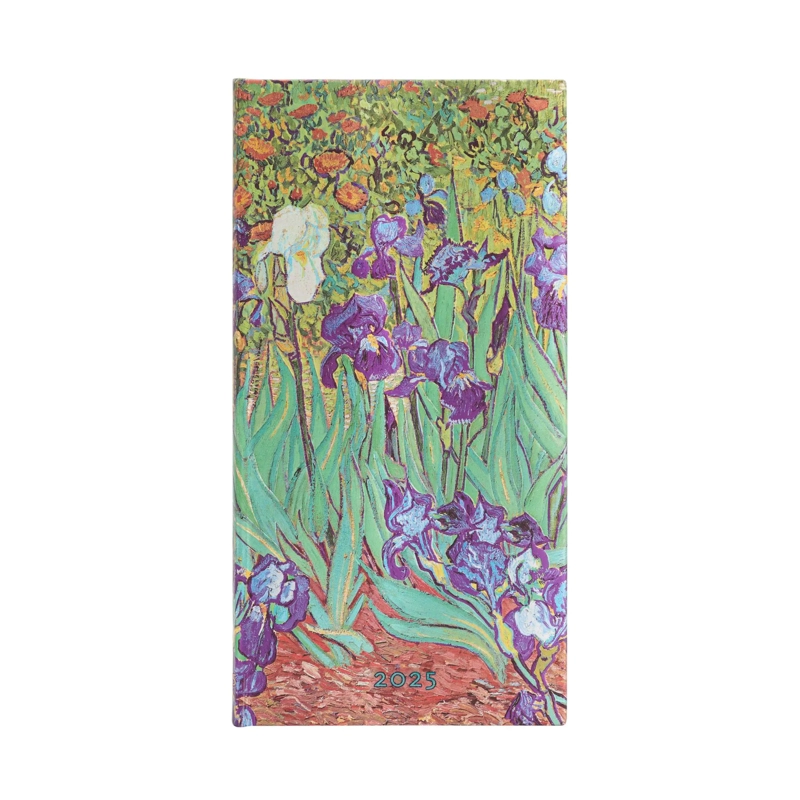 AGENDA 2025 PAPERBLANKS LIRIOS DE VAN GOGH SLIM VISTA SEMANA T. DURA
