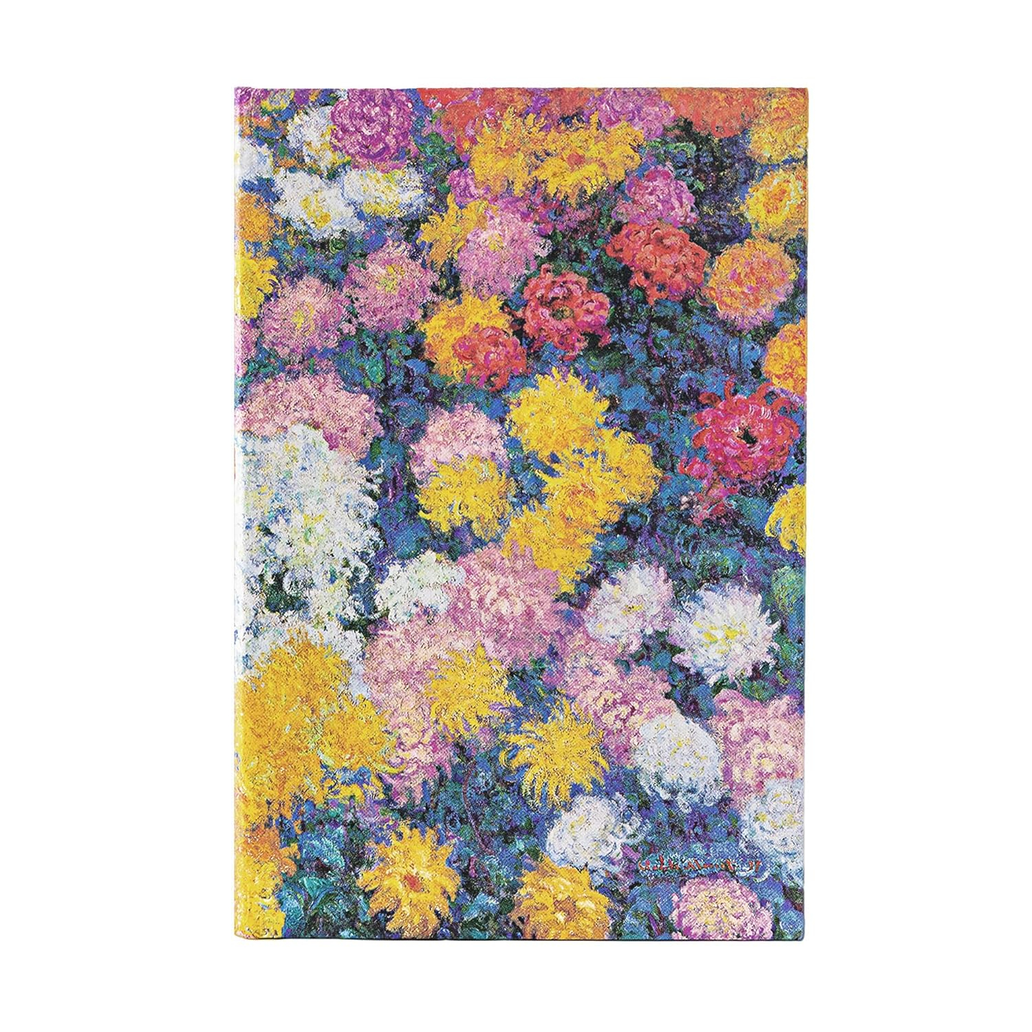 LIBRETA PAPERBLANKS MONET CRISANTEMOS MIDI DOTGRID TAPA DURA - 1
