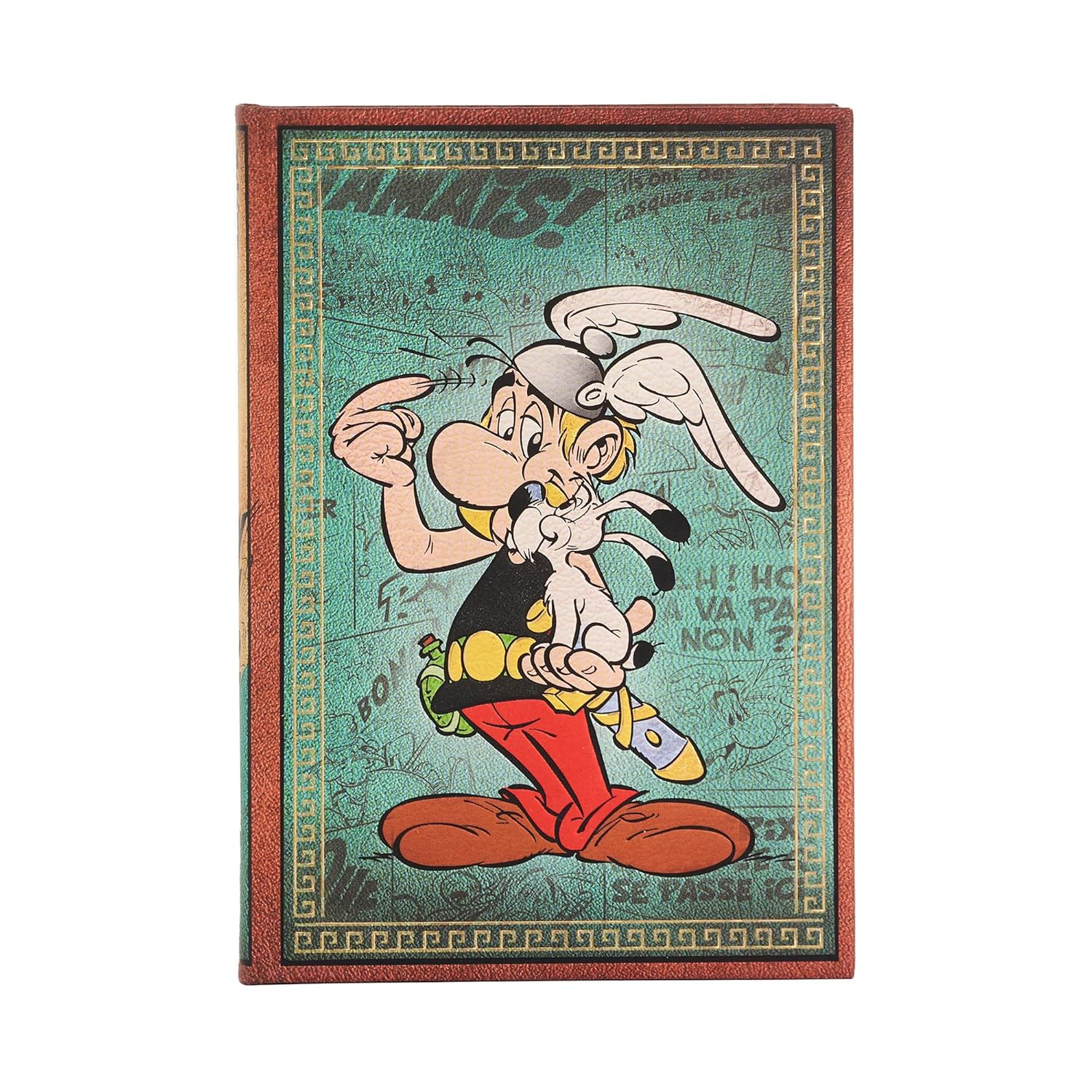 LIBRETA PAPERBLANKS LAS AVENTURAS DE ASTÉRIX MIDI LINEAS TAPA DURA - 1