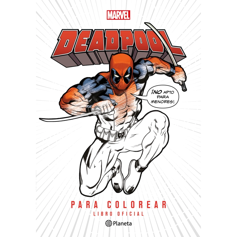 DEADPOOL PARA COLOREAR - 1
