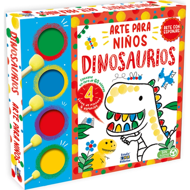 DINOSAURIOS-ARTE CON ESPONJAS- - 1