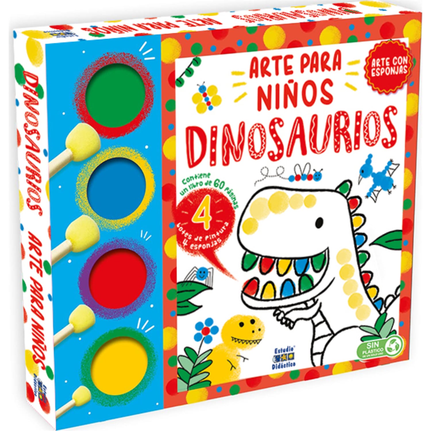 DINOSAURIOS-ARTE CON ESPONJAS- - 1