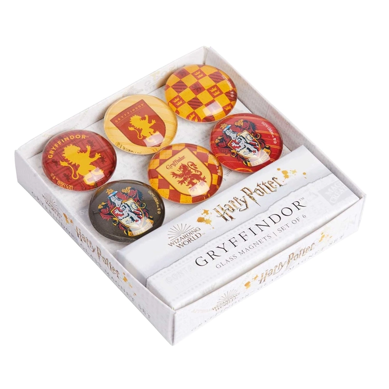 HARRY POTTER: GRYFFINDOR GLASS MAGNET SET (SET OF 6) - 1