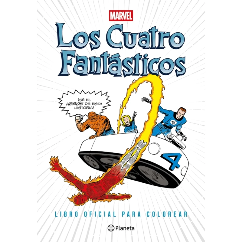 LOS CUATRO FANTASTICOS. LIBRO OFICIAL PARA COLOREA