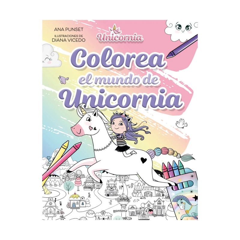 UNICORNIA: MUNDO DE UNICORNIA COLOREAR - 1