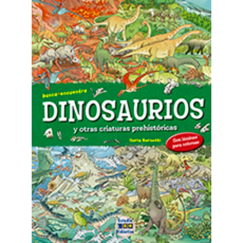 DINOSAURIOS. BUSCA, ENCUENTRA Y COLOREA 2025  - MI PRIMER LIBRO DE TDA - 1