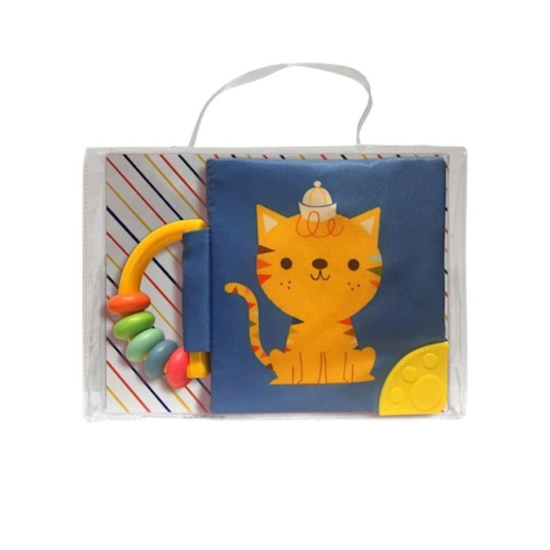 MI LIBRO SUAVE CON SONAJERO Y MORDILLO: GATO - 1