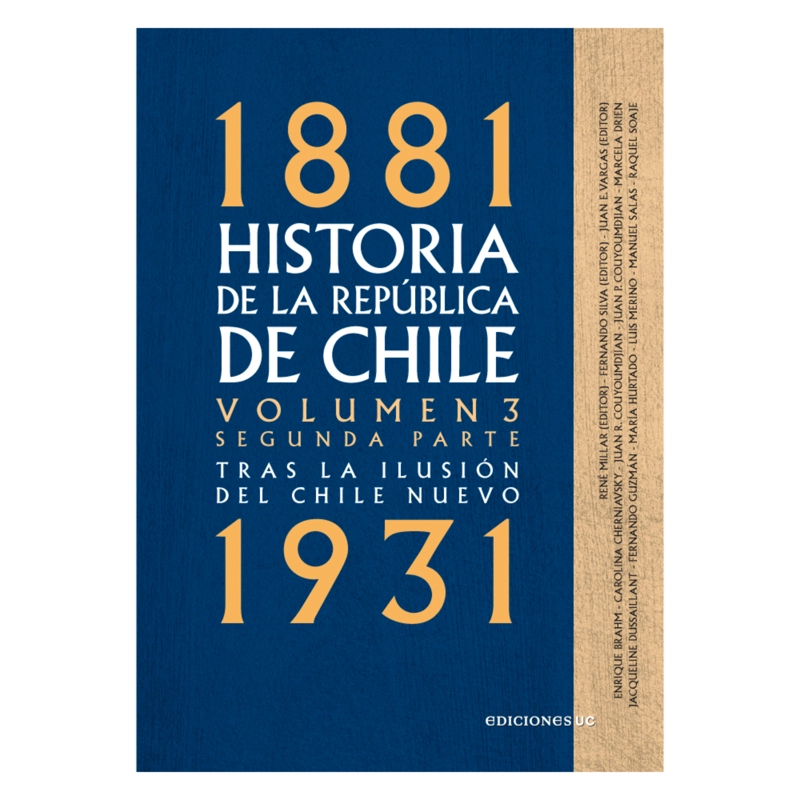 HISTORIA DE LA REPUBLICA DE CHILE. VOLUMEN 3. SEGUNDA PARTE - 1