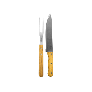 SET 2 PCS CUCHILLO Y TENEDOR ASADO ALEX - 1