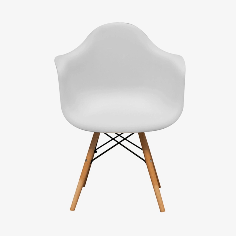 SILLA DE COMEDOR EAMES EN COLOR BLANCO - 1