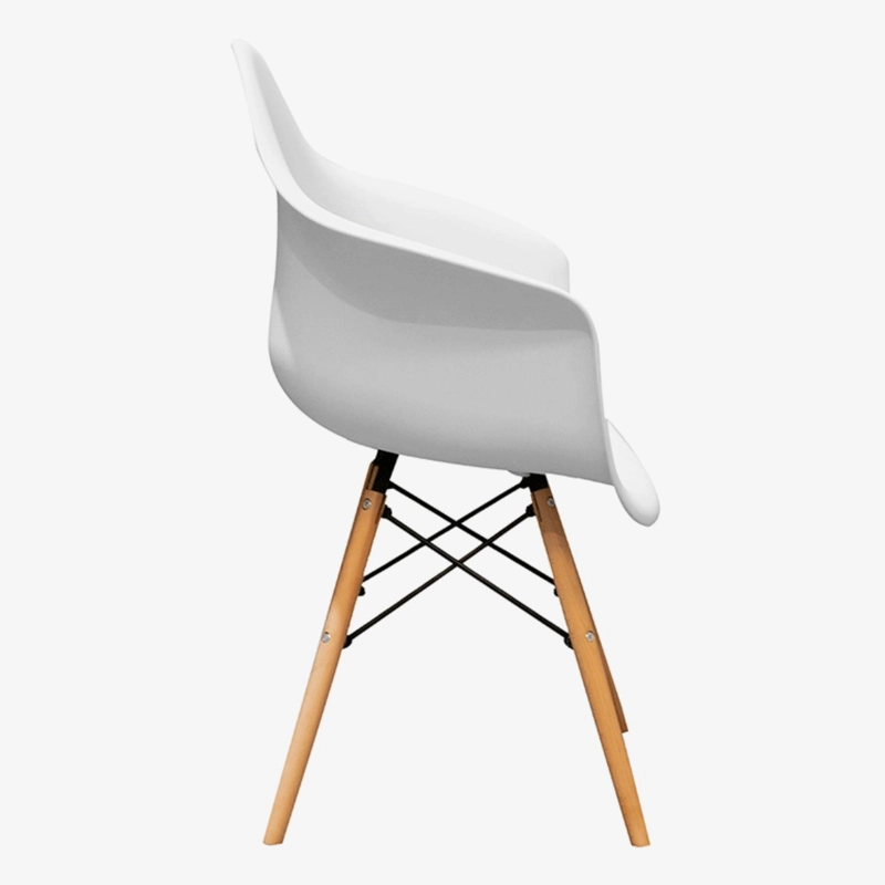 SILLA DE COMEDOR EAMES EN COLOR BLANCO - 3