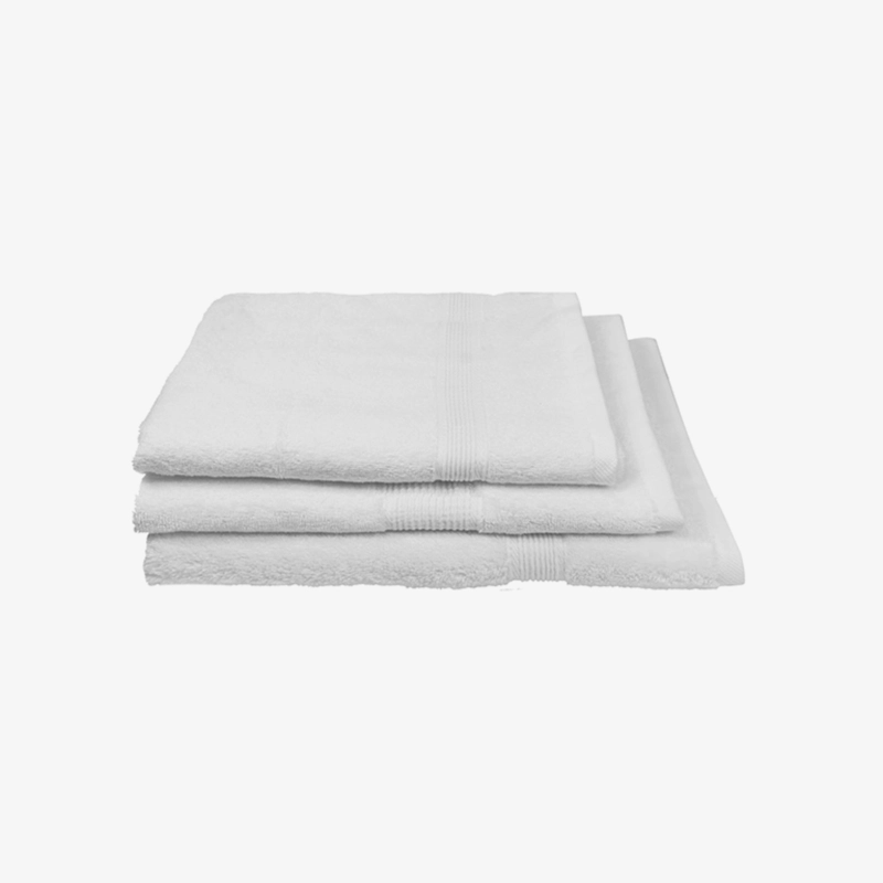 TOALLA DE BAÑO - ALGODON 550GRS 70X140CM ULTRA ABSORBENTE EN COLOR BLANCO - 1