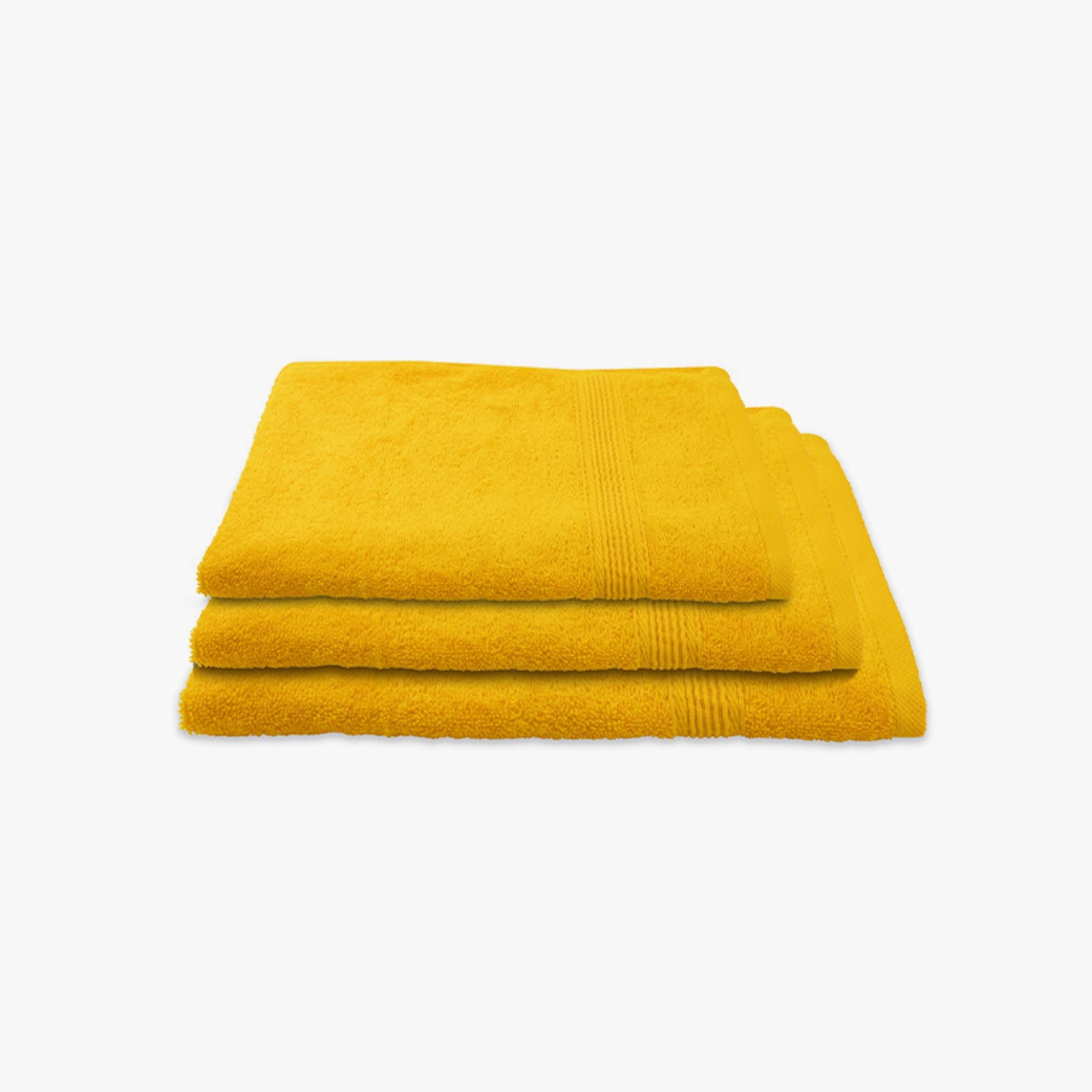 TOALLA DE BAÑO - ALGODON 550GRS 70X140CM ULTRA ABSORBENTE MOSTAZA - 1