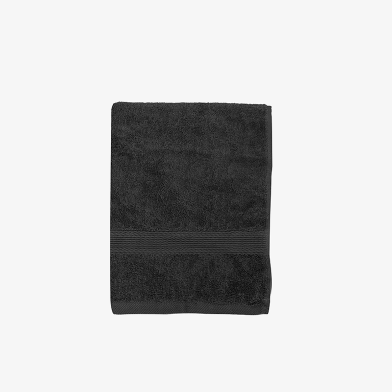 TOALLA DE BAÑO - ALGODON 550GRS 70X140CM ULTRA ABSORBENTE EN COLOR NEGRO - 2