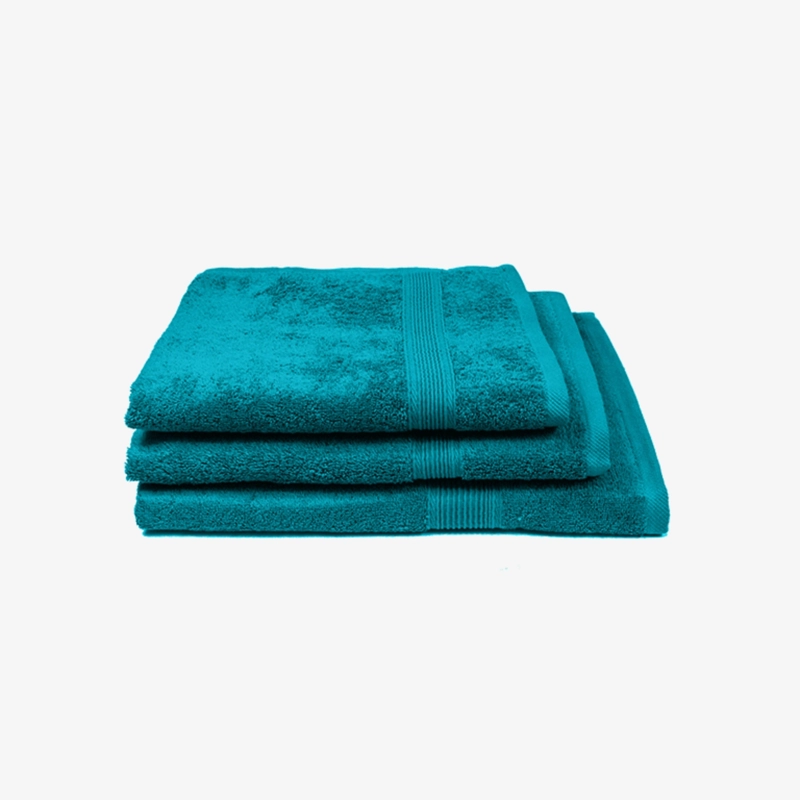 TOALLA DE BAÑO GRANDE - ALGODON 550GRS 90X150CM ULTRA ABSORBENTE TURQUESA - 1