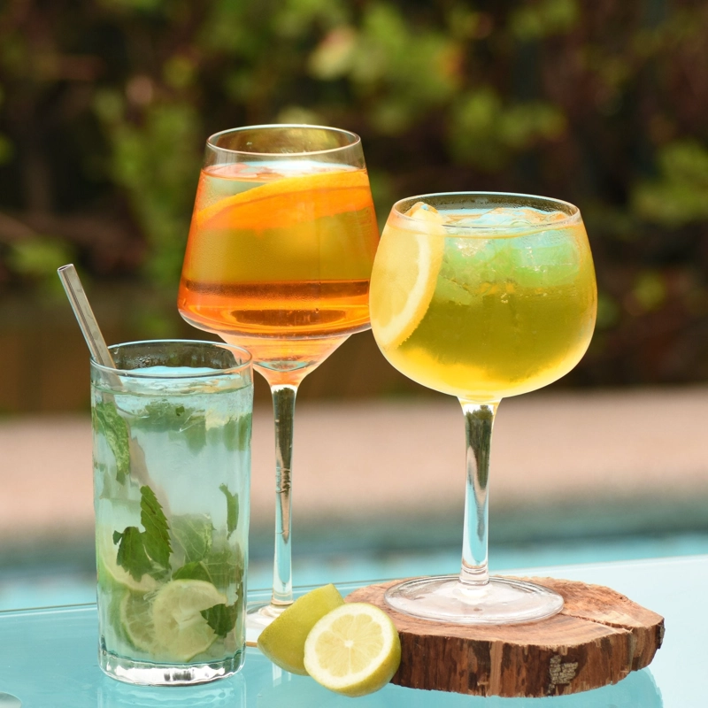 SET 6 COPAS GIN/AGUA ULM TRANSPARENTE - 2