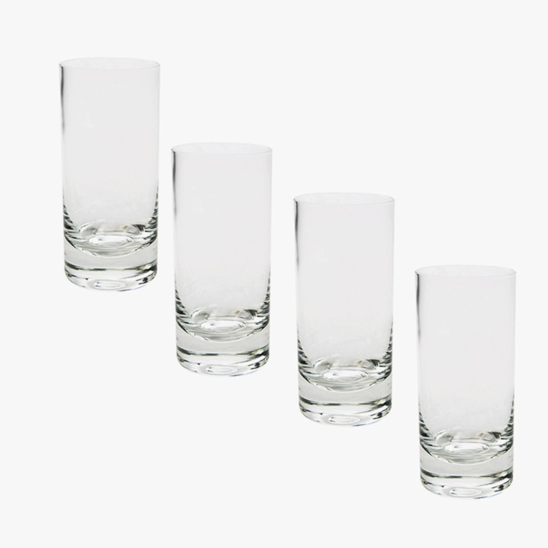 SET 4 VASOS VENECIA ALTO TRANSPARENTES - 2