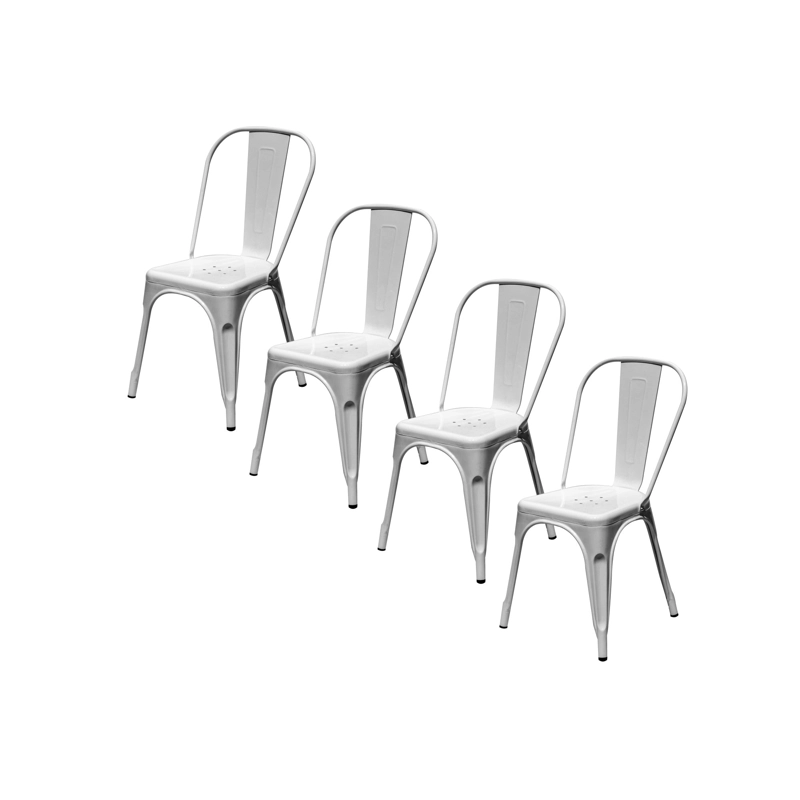 SILLA METALICA TOLIX PLATEADA - 3