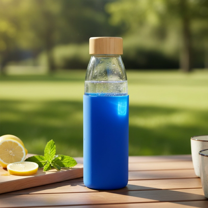 BOTELLA VIDRIO 500 ML CON PROTECTOR