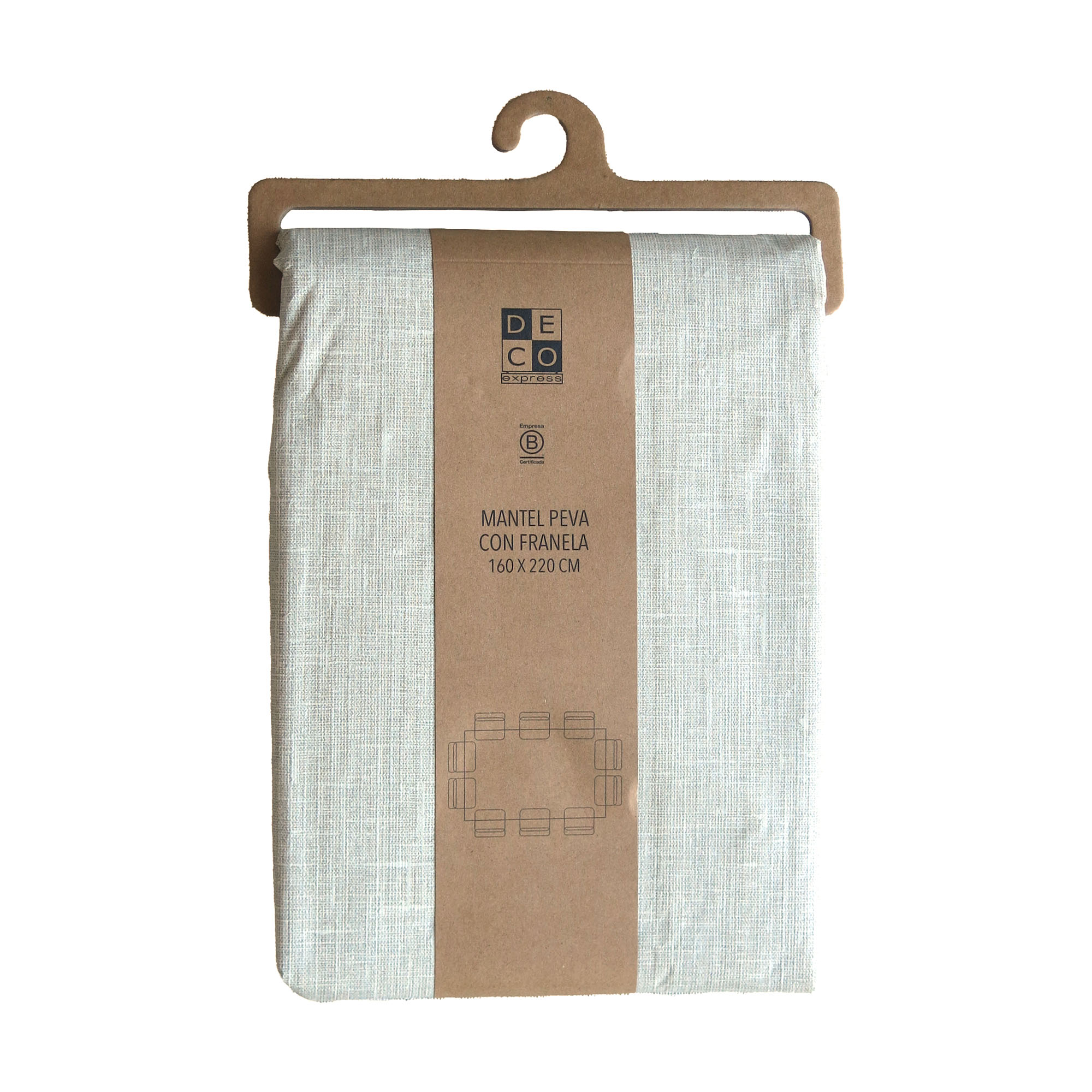 MANTEL PEVA BEIGE 130X180 - 3