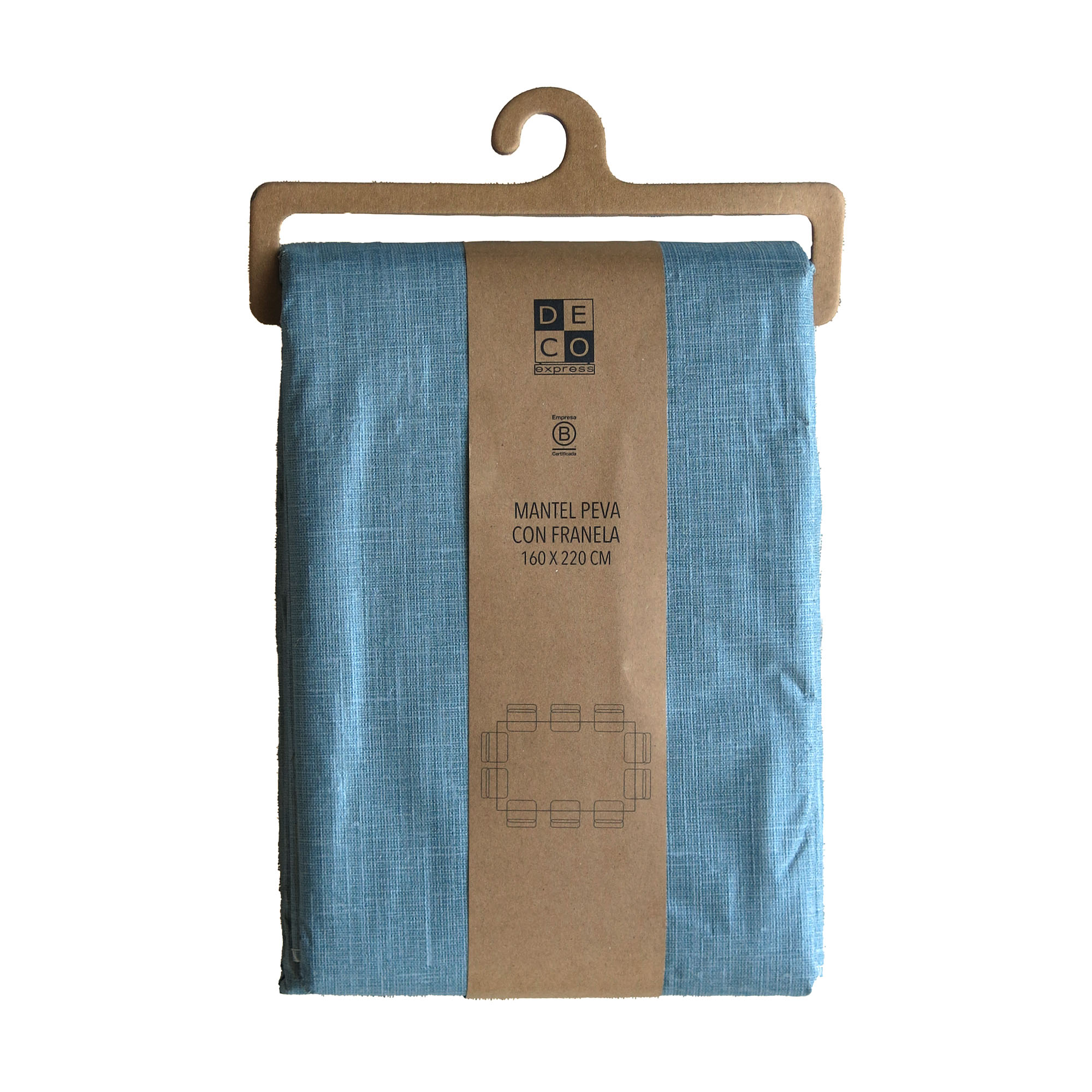 MANTEL PEVA AZUL 180X280 - 1