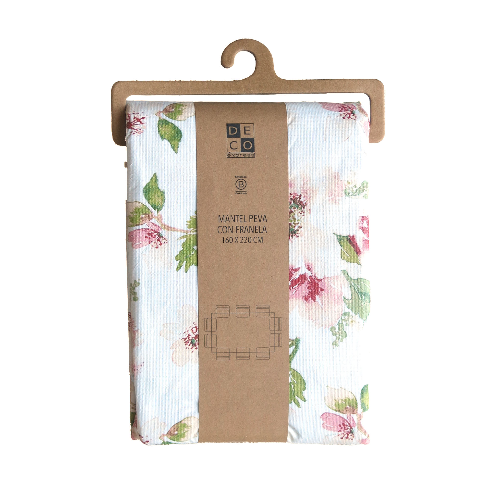 MANTEL PEVA FLORES 130X180 - 5