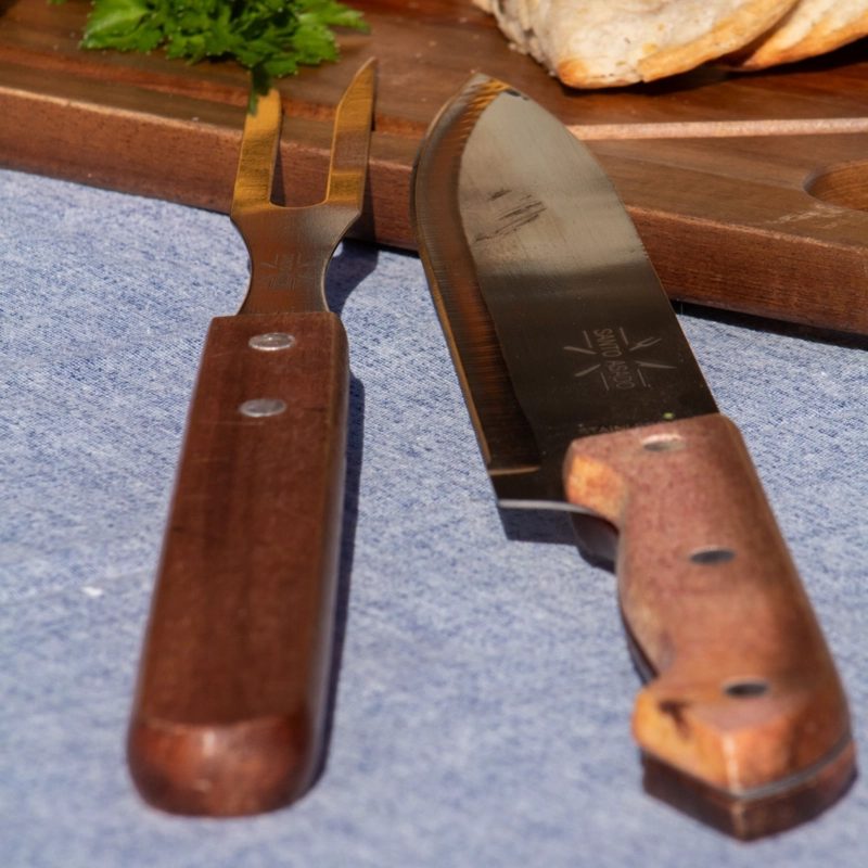 SET 2 PZS CUCHILLO Y TENEDOR ASADO LYN - 5