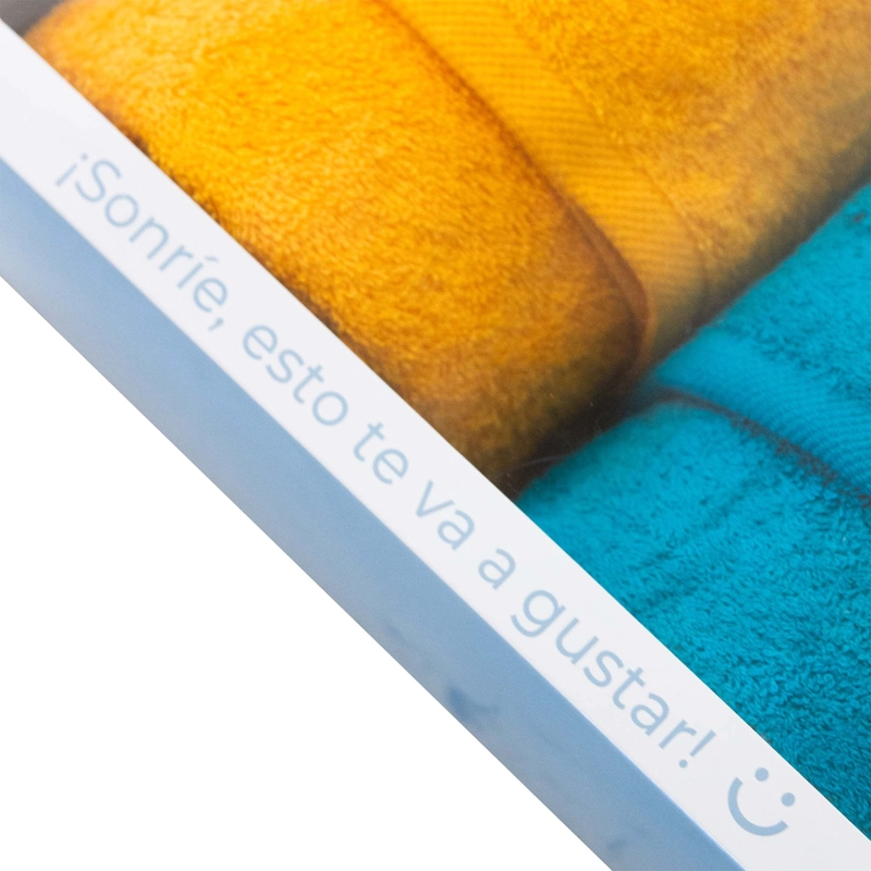 SET 2 TOALLAS DE BAÑO550GR 70X140 CM TURQUESA Y AMARILLO - 2