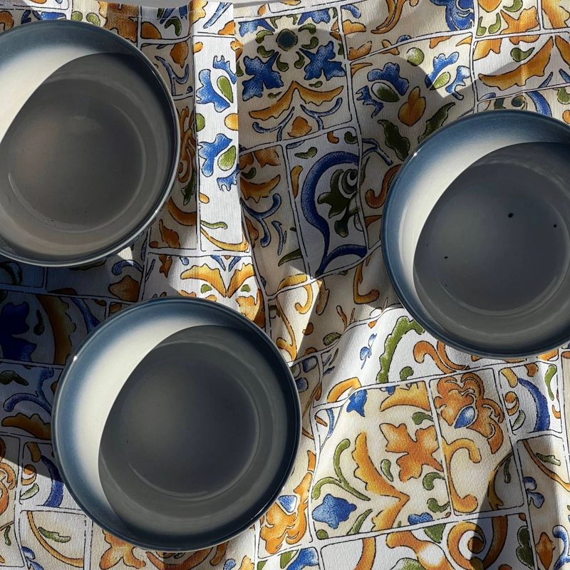 CAMINO DE MESA TILES 160X40 CM – ESTILO MEDITERRANEO - 1