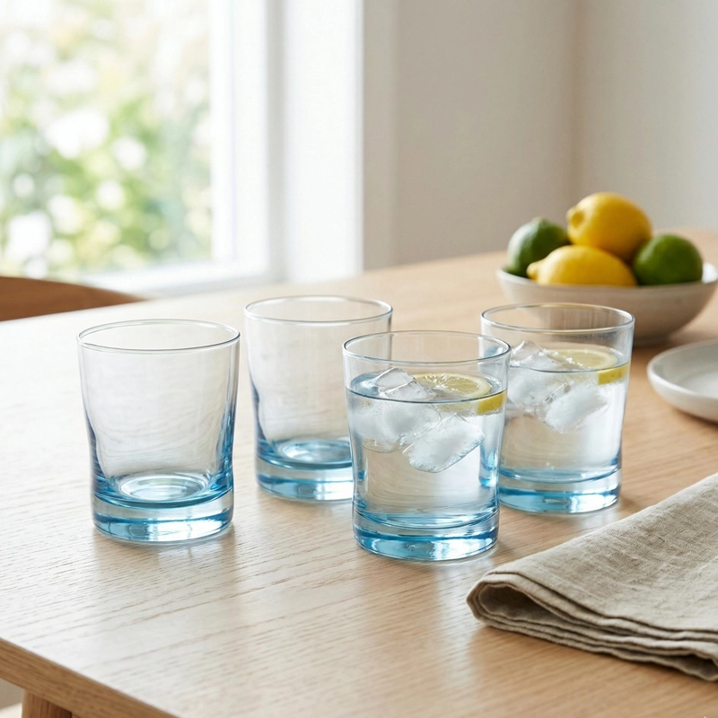 SET 4 VASOS VENECIA AZUL - 6
