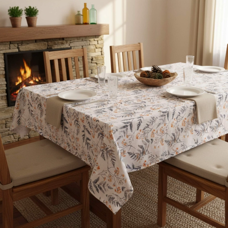 MANTEL ANTIMANCHAS FLORAL 130X180 CM - 2