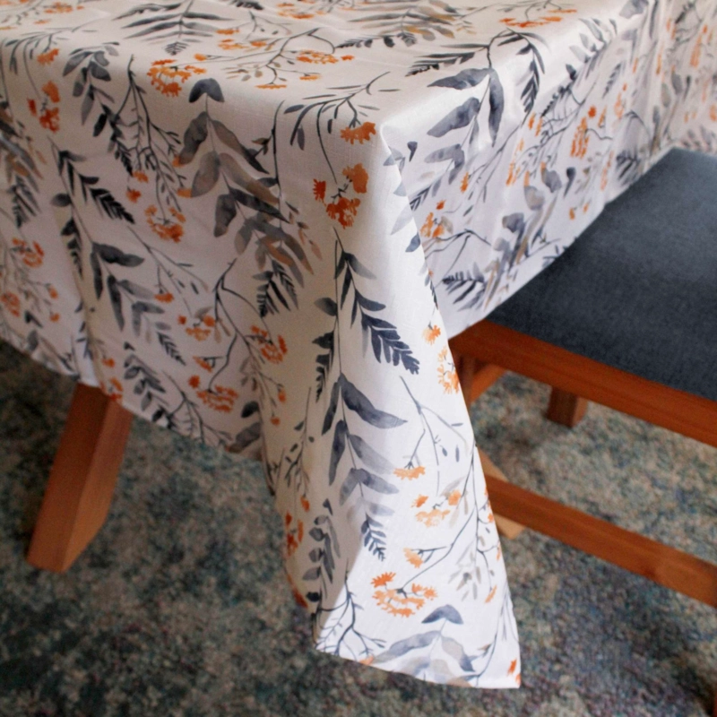SET 2 MANTELES ANTIMANCHAS FLORAL Y TIDE 130X180 CM - 2