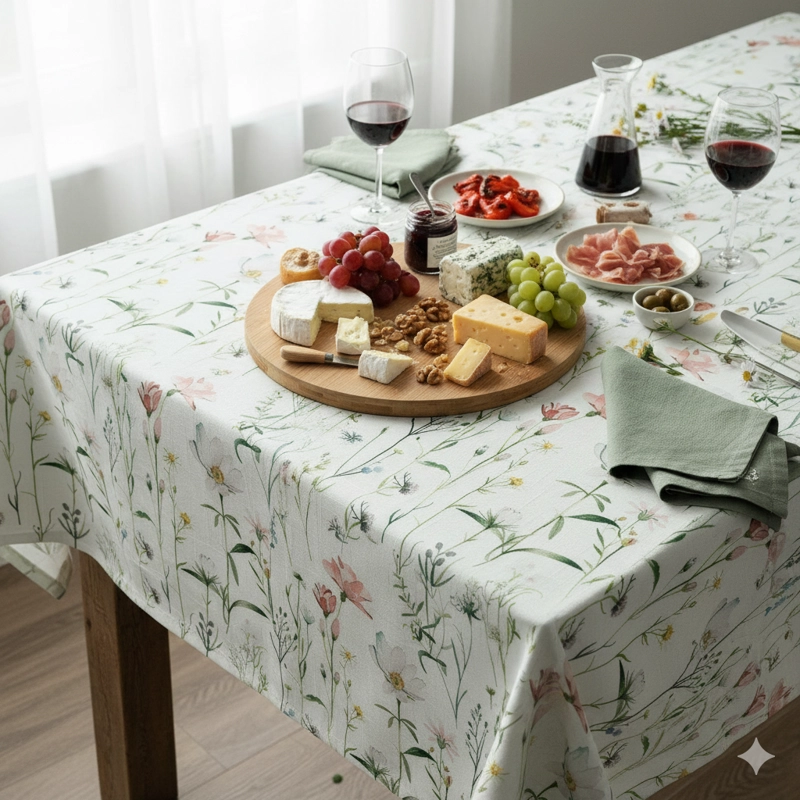 MANTEL ANTIMANCHAS PRADERA 130X180 CM - 1