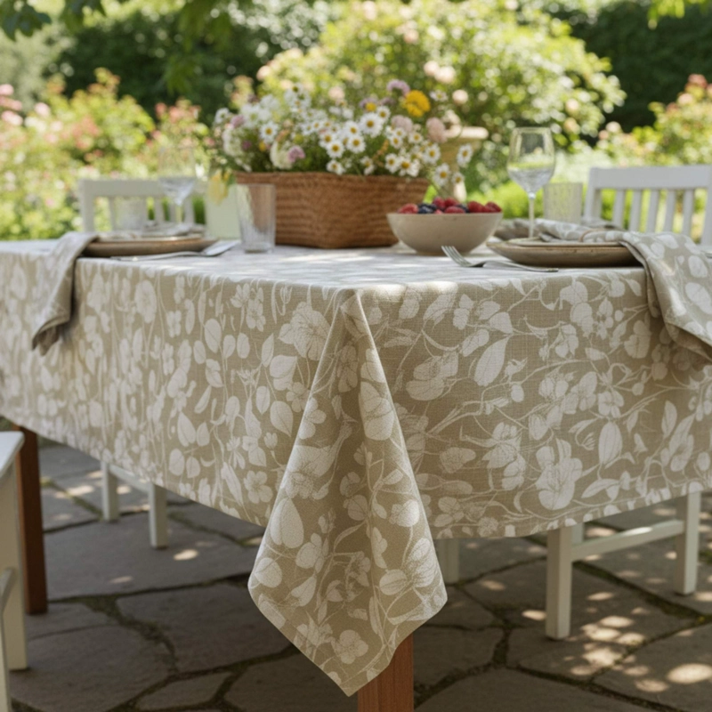 MANTEL ANTIMANCHAS NATURAL 160X220 CM - 2