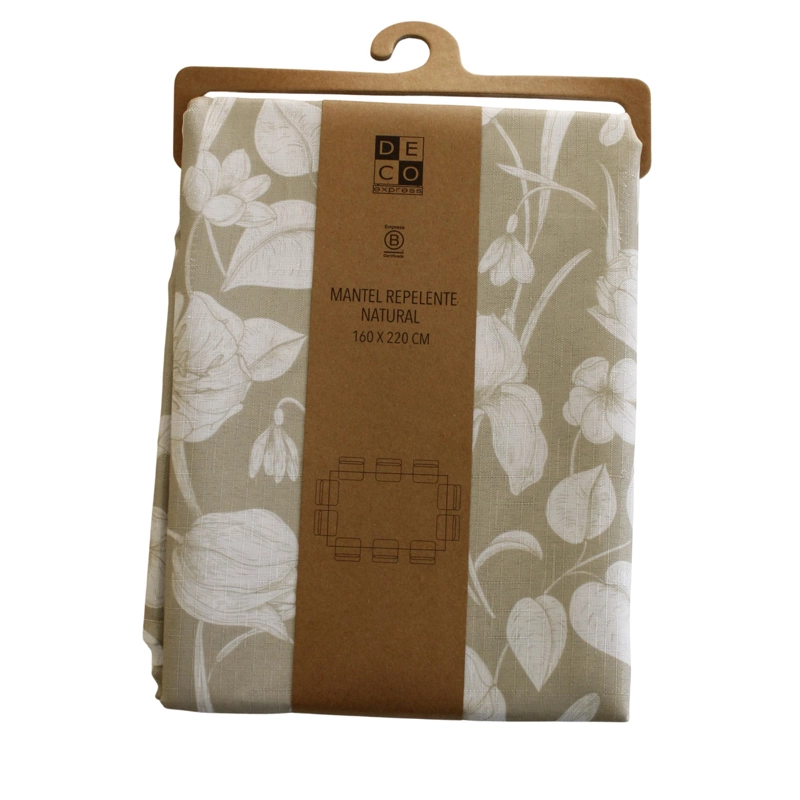 MANTEL ANTIMANCHAS NATURAL 160X220 CM - 8