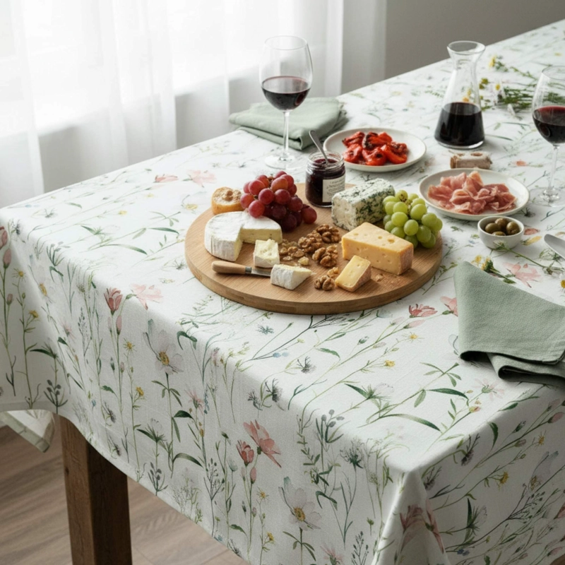 MANTEL ANTIMANCHAS PRADERA 160X220 CM - 2