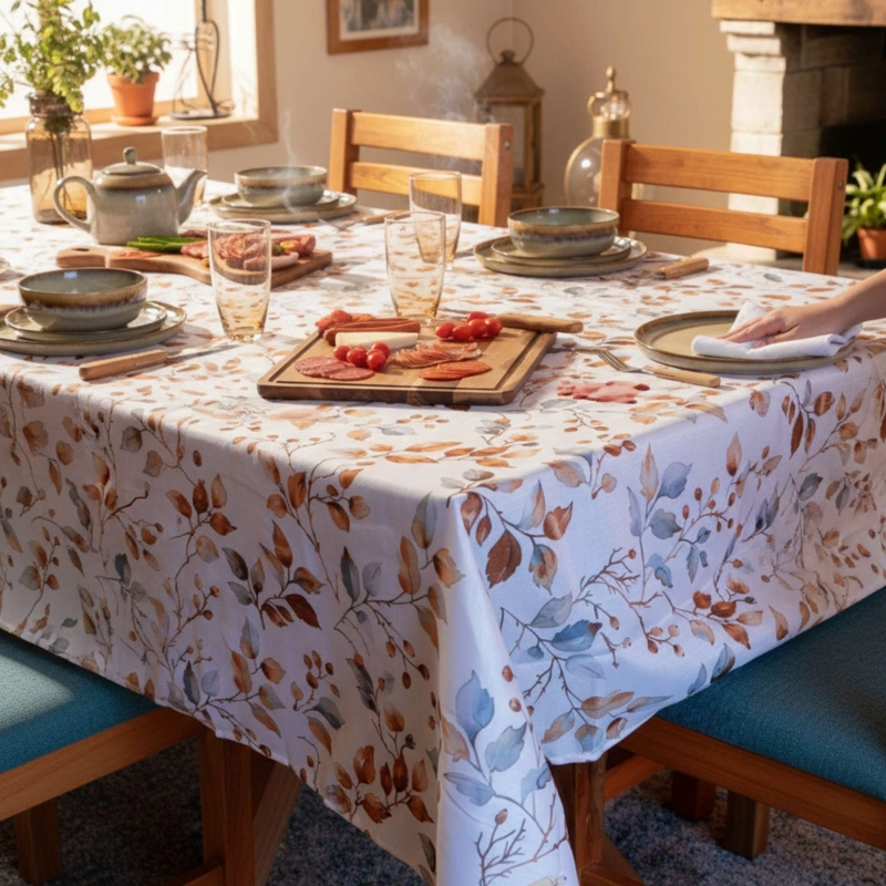 MANTEL ANTIMANCHAS SILVESTRE 160X220 CM