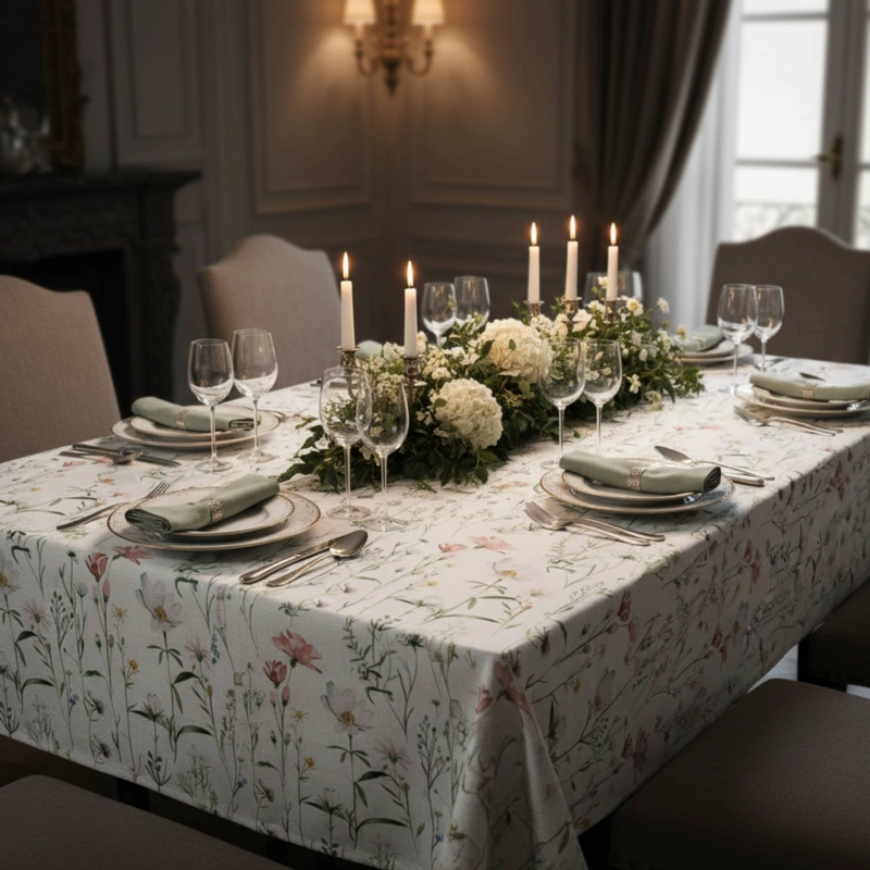 MANTEL ANTIMANCHAS PRADERA 180X280 CM - 1
