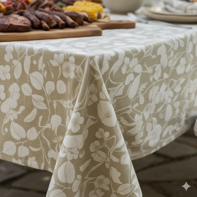 MANTEL ANTIMANCHAS NATURAL 180X280 CM - 4