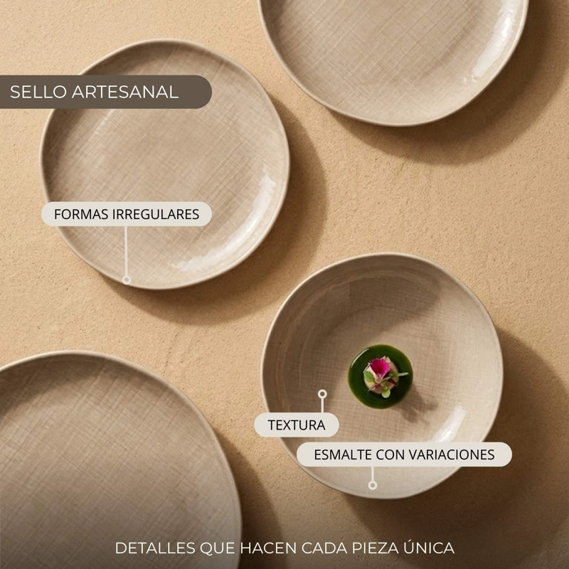 VAJILLA CERAMICA ZAGREB 18 PIEZAS PARA 6 PERSONAS - 2