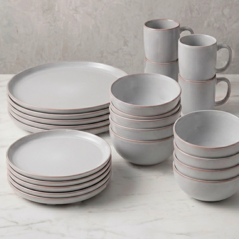 VAJILLA CERAMICA BRISTOL 30 PIEZAS PARA 6 PERSONAS - 1