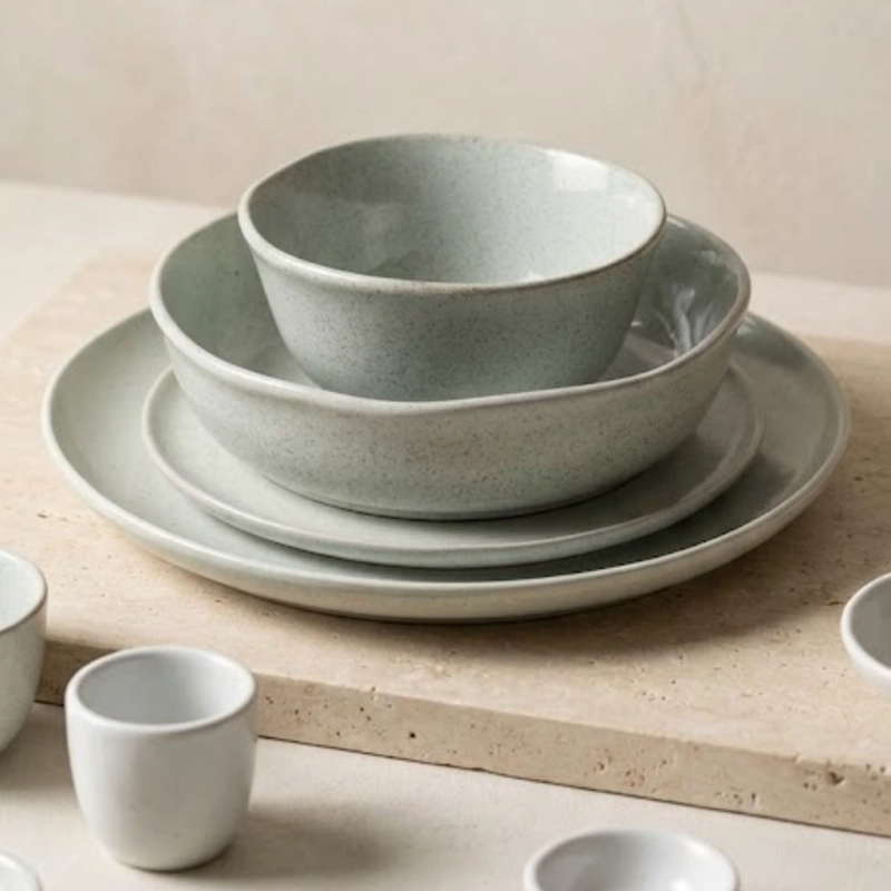 VAJILLA CERAMICA AVILA 16 PIEZAS PARA 4 PERSONAS - 1