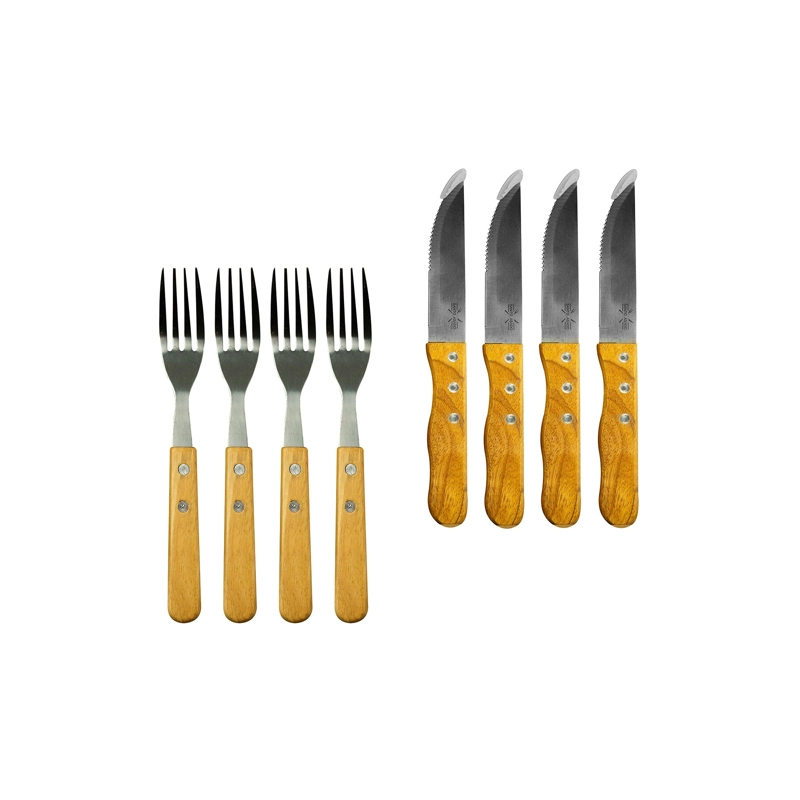 SET DE CUBIERTOS PARA ASADO LYN 8 PZS - 8