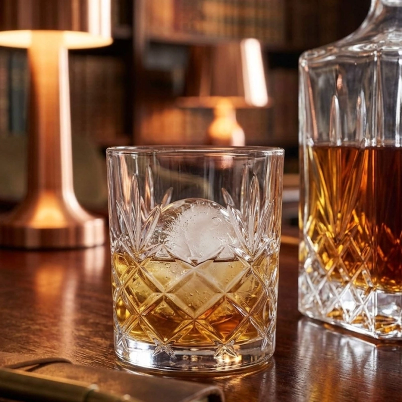 SET BOTELLA 1LT Y 4 VASOS WHISKY 325 ML - 4