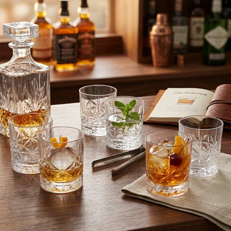 SET 6 VASOS DOUBLE OLD FASHIONED TALLADOS 377 ML - 2