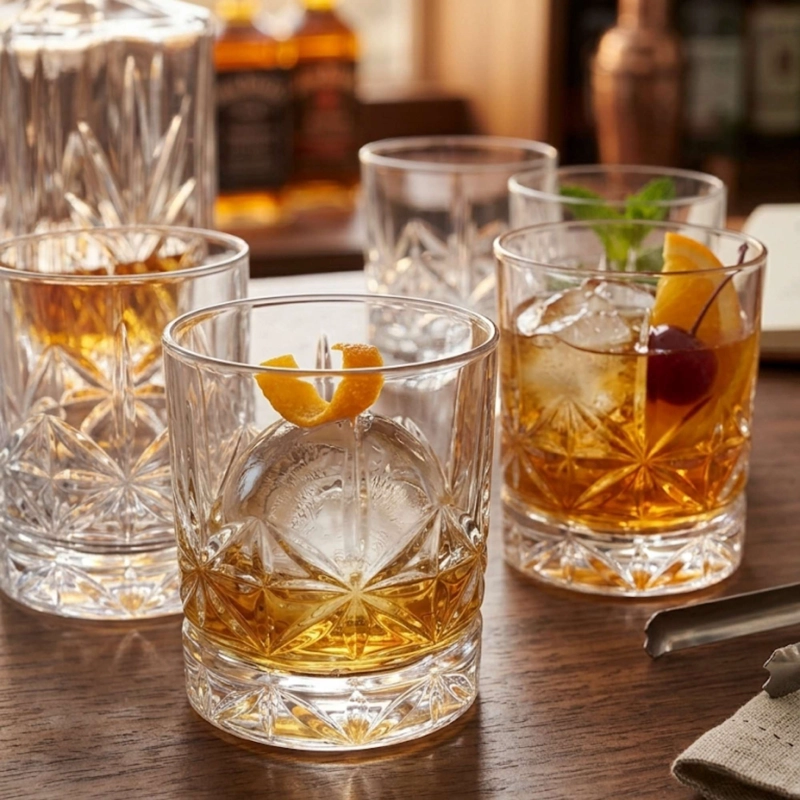 SET 6 VASOS DOUBLE OLD FASHIONED TALLADOS 377 ML - 4