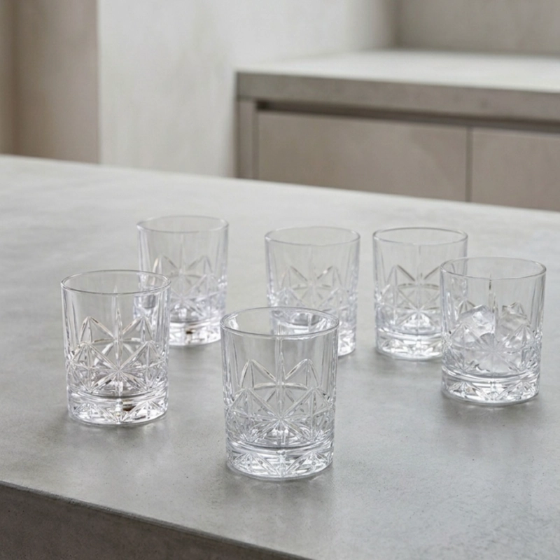SET 6 VASOS DOUBLE OLD FASHIONED TALLADOS 377 ML - 5