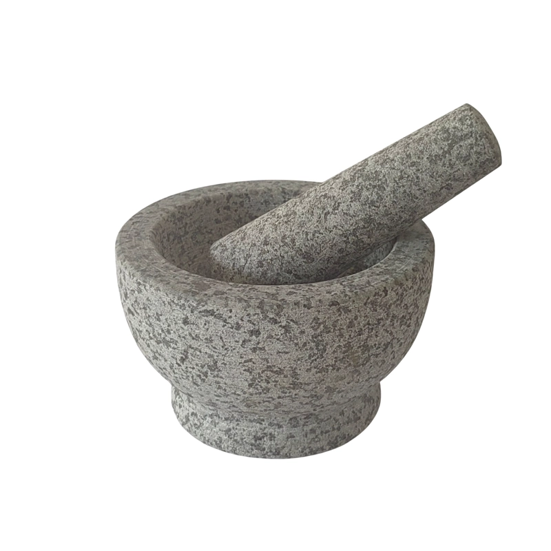 MORTERO Y PISTILO GRANITO 300 ML - 13X8 CM - 5