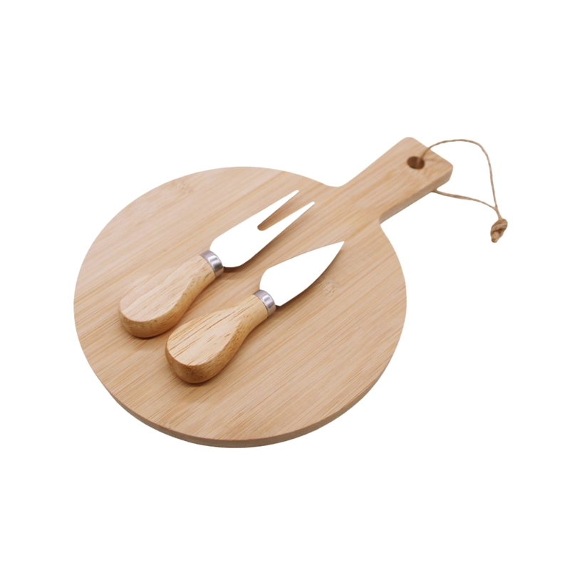 SET TABLA DE BAMBOO CON 2 CUCHILLOS QUESO 25X18 CM - 4